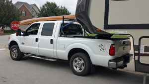 Kayak on Truck with Fifth Wheel