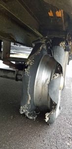 RV tire blowout
