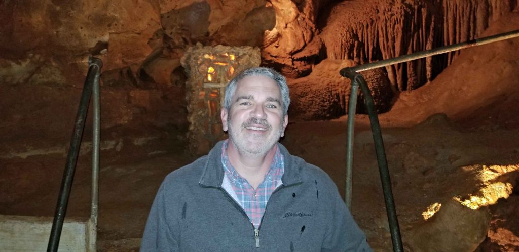 Brad Saum at Diamond cave
