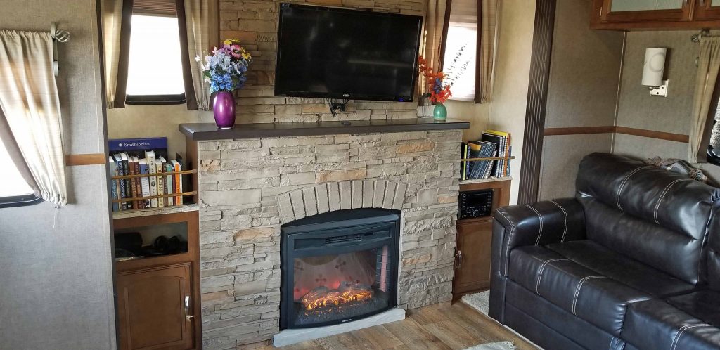 RV fireplace