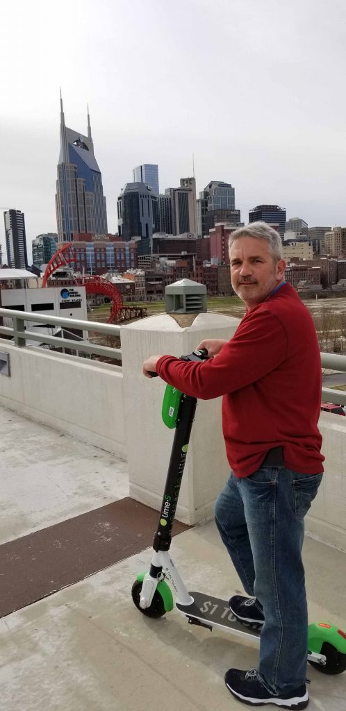 Fun little scooter to jet around downtown Nashville.