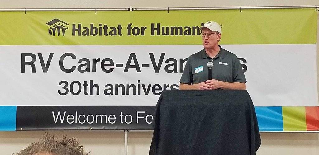 Jonathan Reckford, CEO of Habitat for Humanity International was a featured speaker.