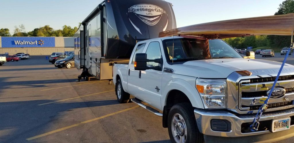 rv parking overnight at Walmart