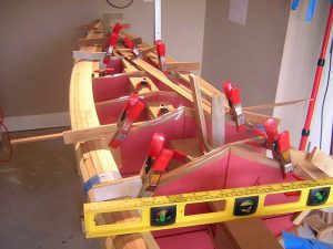 clamps for cedar strip built kayak