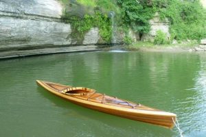 wooden kayak