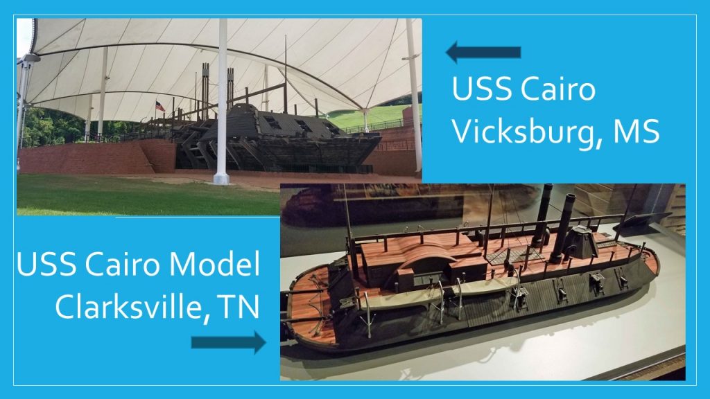 USS Cairo gunship in Vicksburg