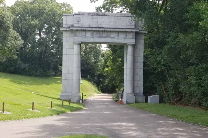 Vicksburg National Park entrance