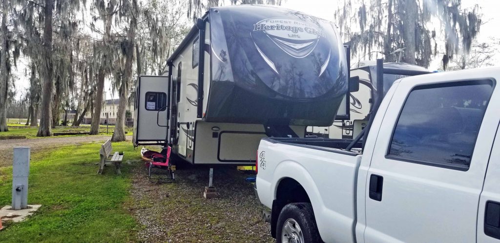 Cypress Lake RV Park in Berwick, Louisiana in the coastal Cajun area.