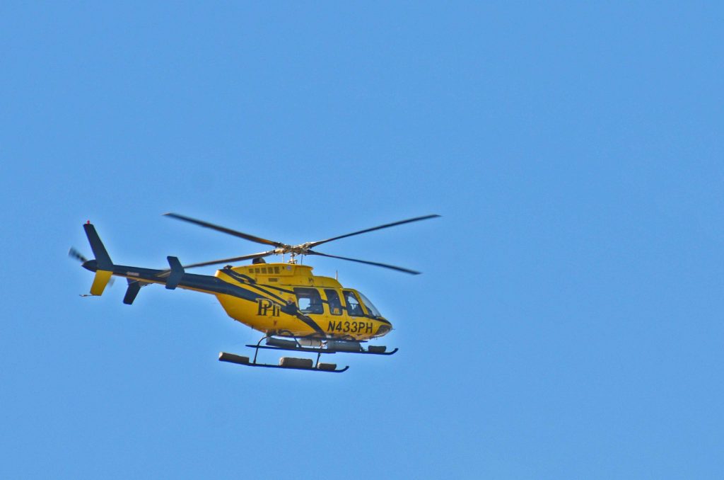 Bell 407 helicopter operated by PHI Air Medical along the Louisiana coast and Gulf of Mexico.