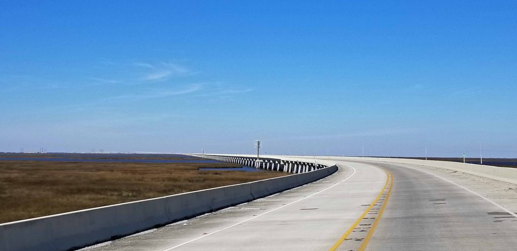 elevated roadways extending to Grand Isle Louisiana