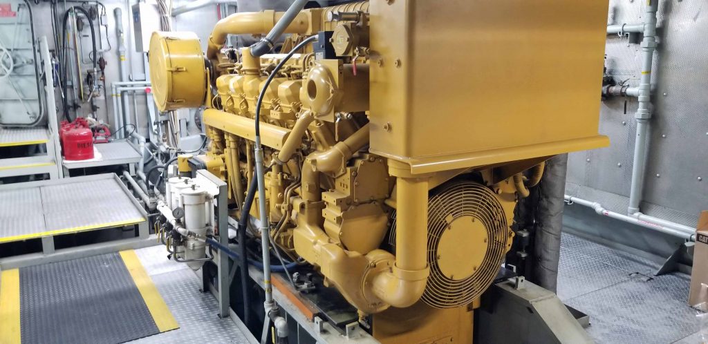 The generators on the William James produce more than ample power.