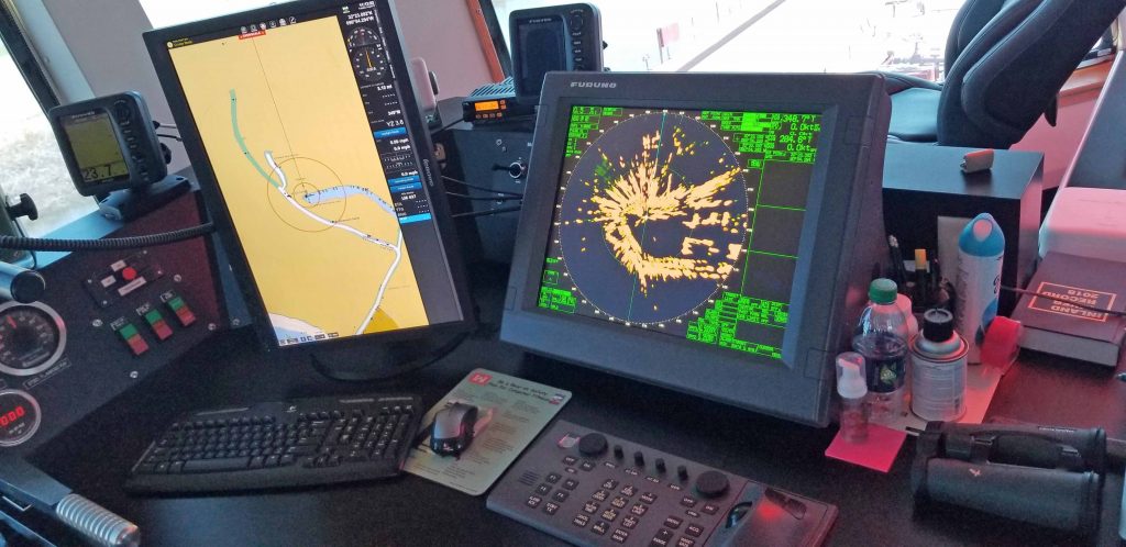 The radar and navigation systems on the William James is computerized.