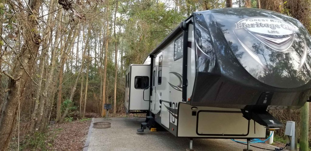 Campsite 39 at Stephen Foster State Park.