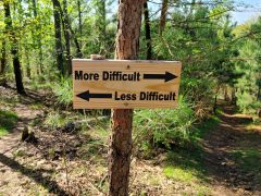 Social distancing and hiking