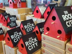 Iconic See Rock City birdhouses