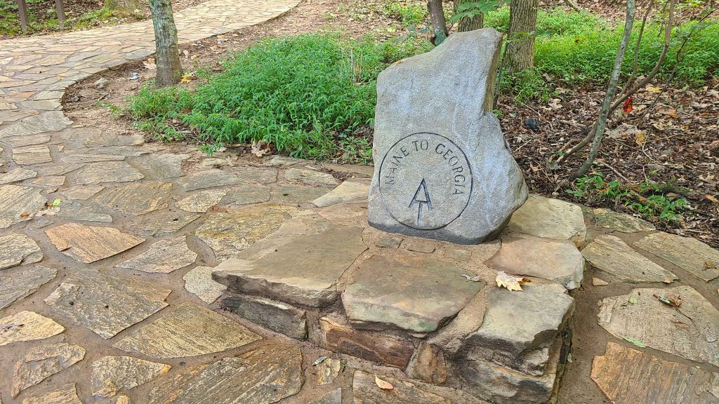 stone marker noting the southern terminus of the Appalachian Trail