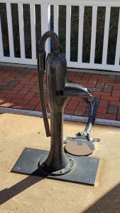 water pump at Helen Keller's birthplace