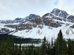 view of mountain with lots of snow