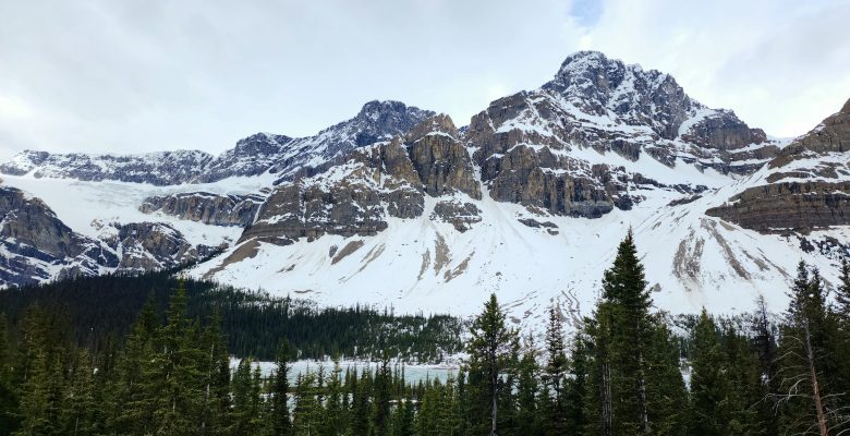 view of mountain with lots of snow
