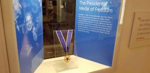 The Presidential Medal of Freedom awarded to Sam Walton in 1992.